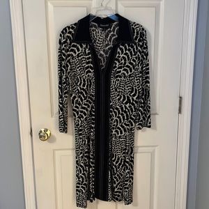Ladies dress, animal print, A-line